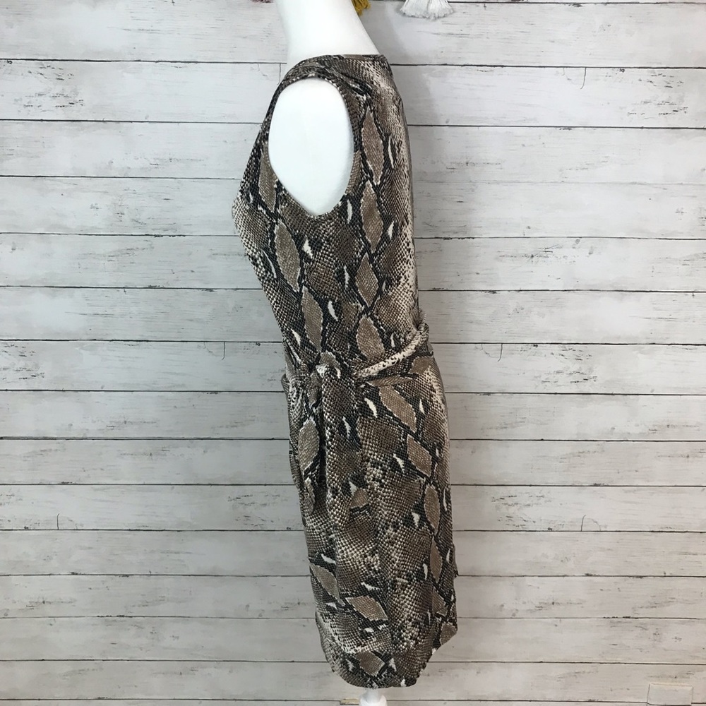 Diane Von Furstenberg Della Python Dress Size 8 - image 4